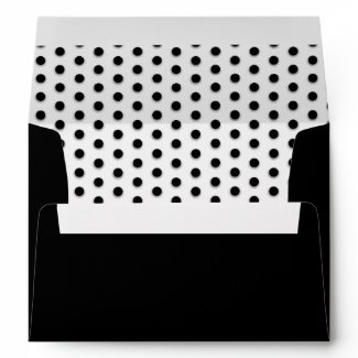 Black Polka Dots! zazzle_envelope