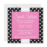 Black Polka Dots Personalized Announcement