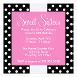 Black Polka Dots Personalized Announcement