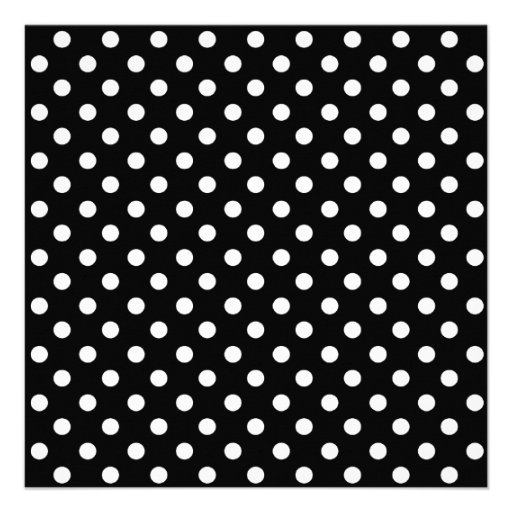 Black Polka Dots Personalized Announcement