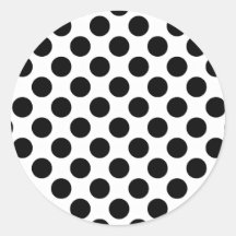 Black Polka Dots Sticker