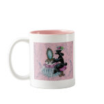 Black Poodle Boudoir Retro Art Mug Black Poodle Boudoir Retro Art Mug
