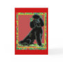 Black Poodle Christmas Holly Art Gifts & Cards