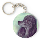 Black Poodle Keychain