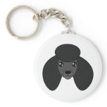 Black Poodle Keychain
