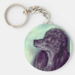 Black Poodle Keychain