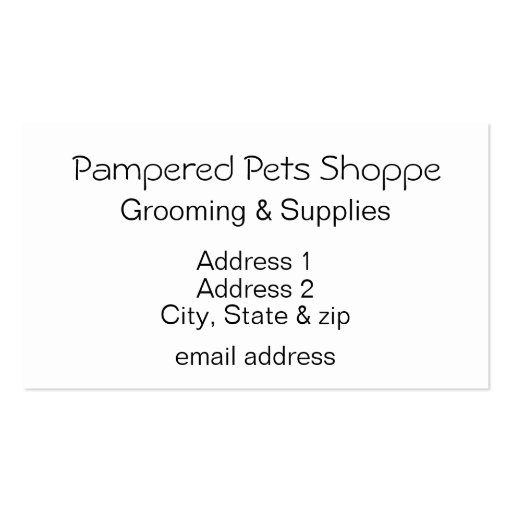 Black Poodle on Scooter Vespa Business Card Templates (back side)