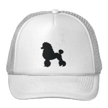 Black Poodle Skirt Shirt Mesh Hats
