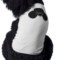 Black Poodle T-Shirt pet clothing by JustDogs Black Poodle T-Shirt pet clothing