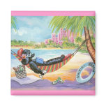Black Poodle Vacation in Hawaii Refrigerator Magnet