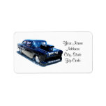 Black POW custom classic car Personalized Address Labels