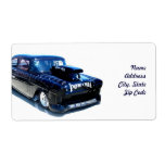 Black POW custom classic car Shipping Label