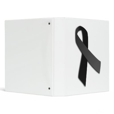 Black POW MIA Rememrance Awareness Ribbon Binders by TheArts