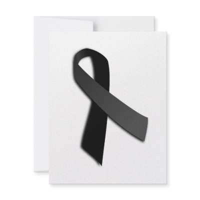 Black POW MIA Rememrance Awareness Ribbon Invites by TheArts