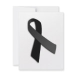 Black POW MIA Rememrance Awareness Ribbon Invites