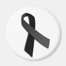 Black POW MIA Rememrance Awareness Ribbon Fridge Magnets