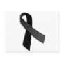 Black POW MIA Rememrance Awareness Ribbon Post Cards