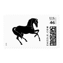 Black Prancing Horse postage by dogsandhorses Black Prancing Horse postage
