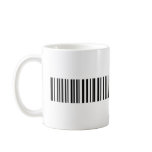 black product bar code item mugs