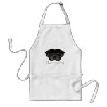 Black Pug Apron