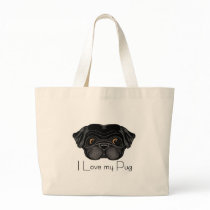 Black Pug bags by adore_a_pug Black Pug bags