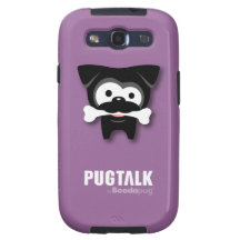 Black Pug Bone! Samsung Galaxy Case Galaxy SIII Cover