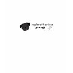 Black Pug Brother T-shirt