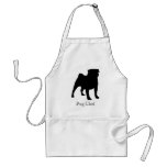 Black Pug Chef Apron