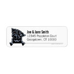 Black Pug Clean & Simple New Gothic labels
