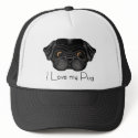 Black Pug hats