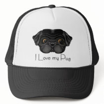 Black Pug hats