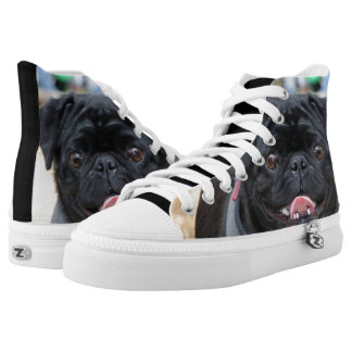 pug tennis shoes sunflower s printed shoes zazzle pug tennis shoes sunflower s printed shoes zazzle
