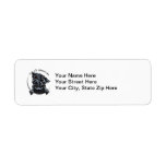 Black Pug Its All About Me Return Address Label