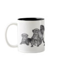 Black Pug mugs