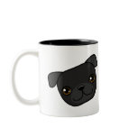 Black Pug Coffee Mug