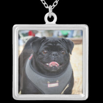 Black Pug necklace necklaces