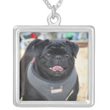 Black Pug necklace
