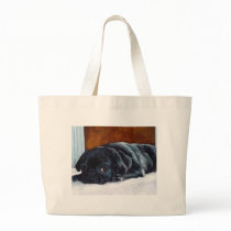 Black Pug Puppy Canvas Bags