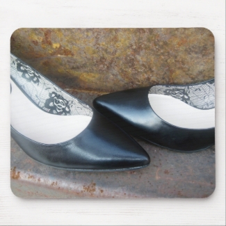 Black Pumps Mouse Pad