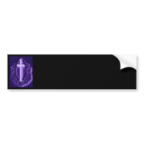 Black & Purple Cross Bumper Sticker Easy to Design