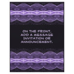 black purple deco flyer