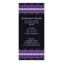 black purple deco rack cards