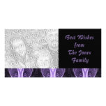 black purple photo cards