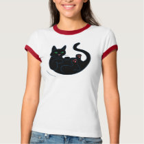 Black Pussy Cat Tshirt
