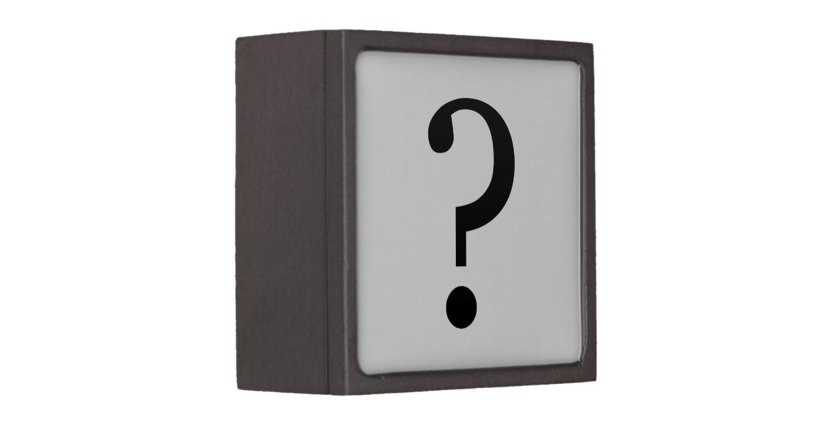 Black Question Mark Gift Box Zazzle