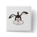 Black Rabbit head Pin