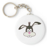 Black Rabbit head Keychain