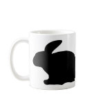 black rabbit icon coffee mugs
