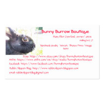 Black Rabbit Photo Business Card business cards