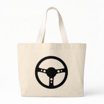 black racing steering wheel icon bags